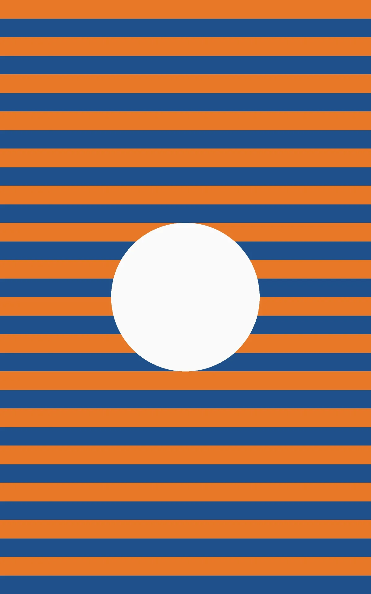 Padrão listrado laranja e azul